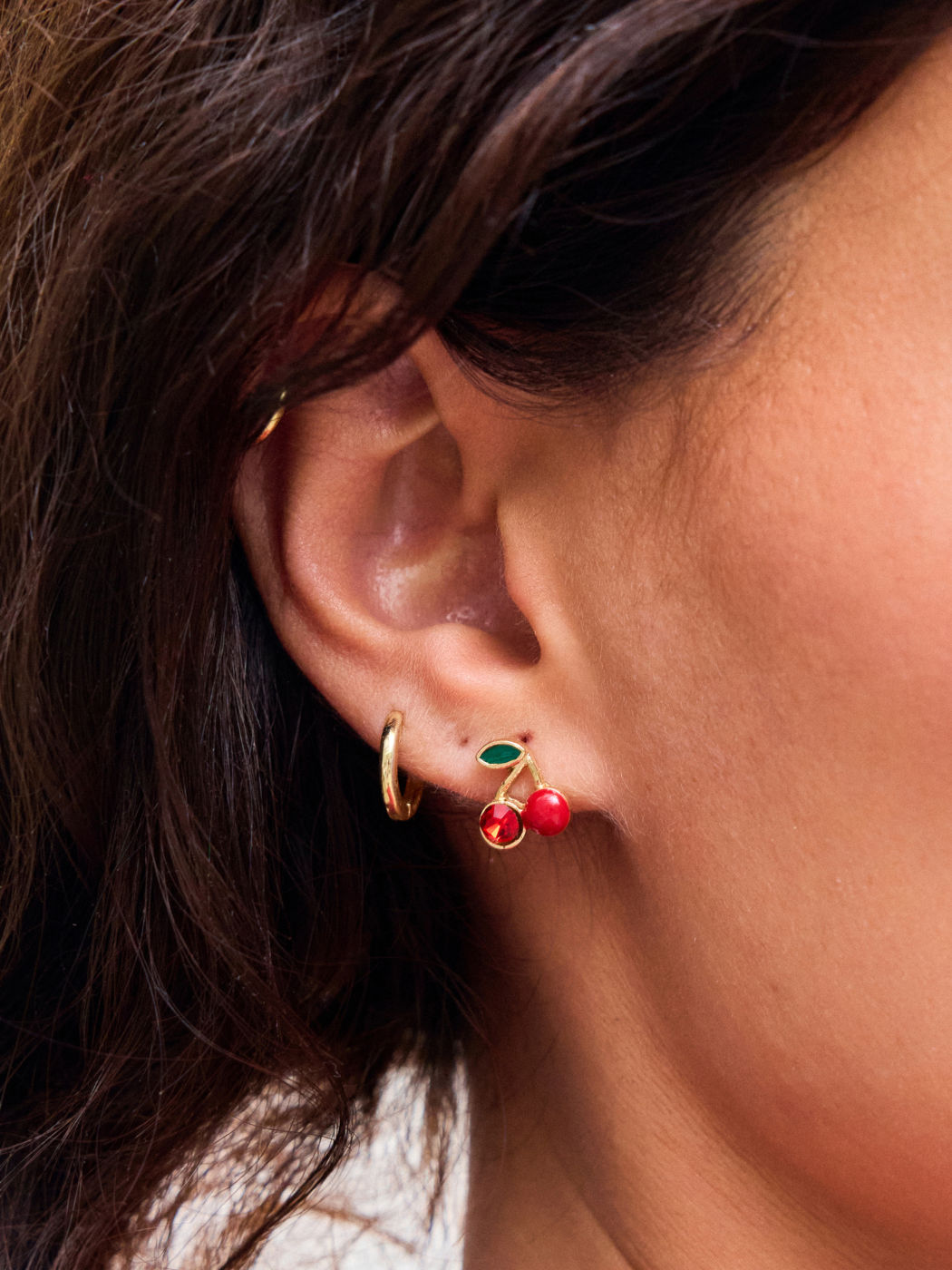 6 Pairs Fruit Shaped Stud Earrings Set