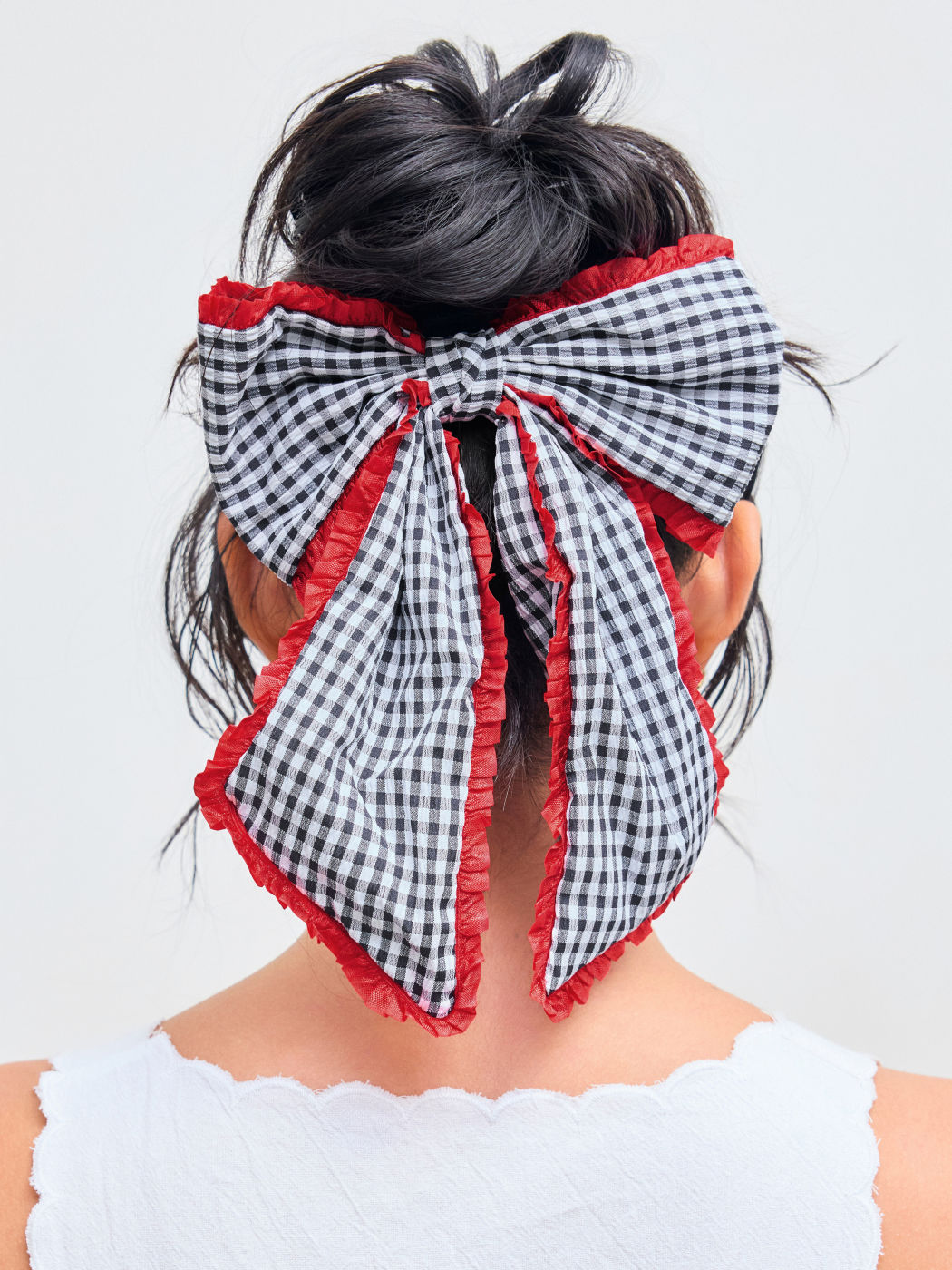 Schleife Gingham Haarspange