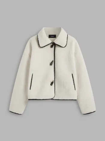 Flannel Collared Duffle Jacket
