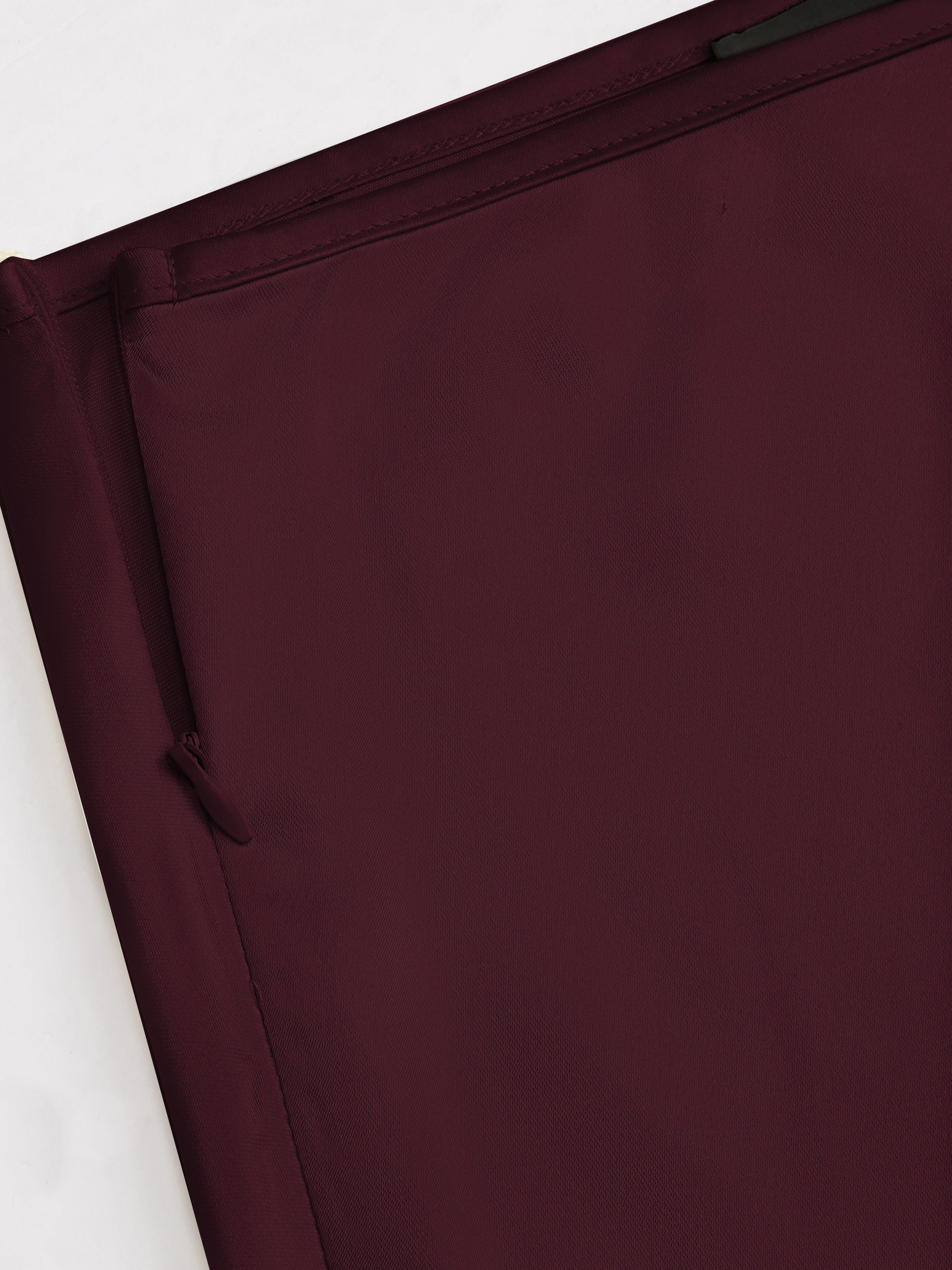 Satin Solid Ruffle Long Skirt