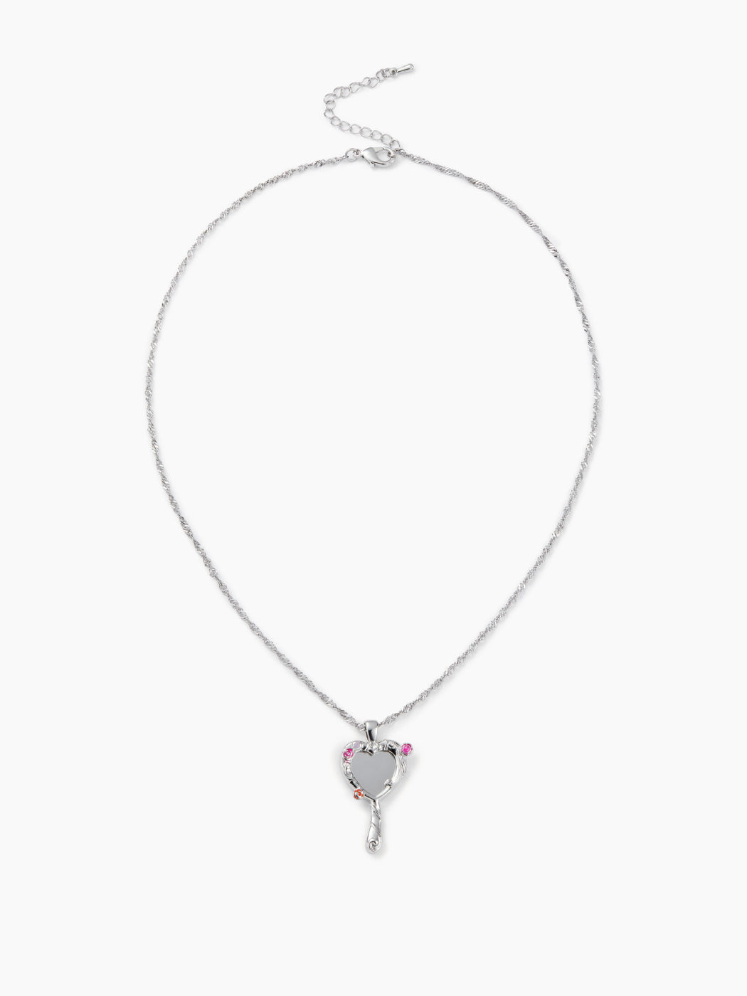 HEART MIRROR PENDANT NECKLACE