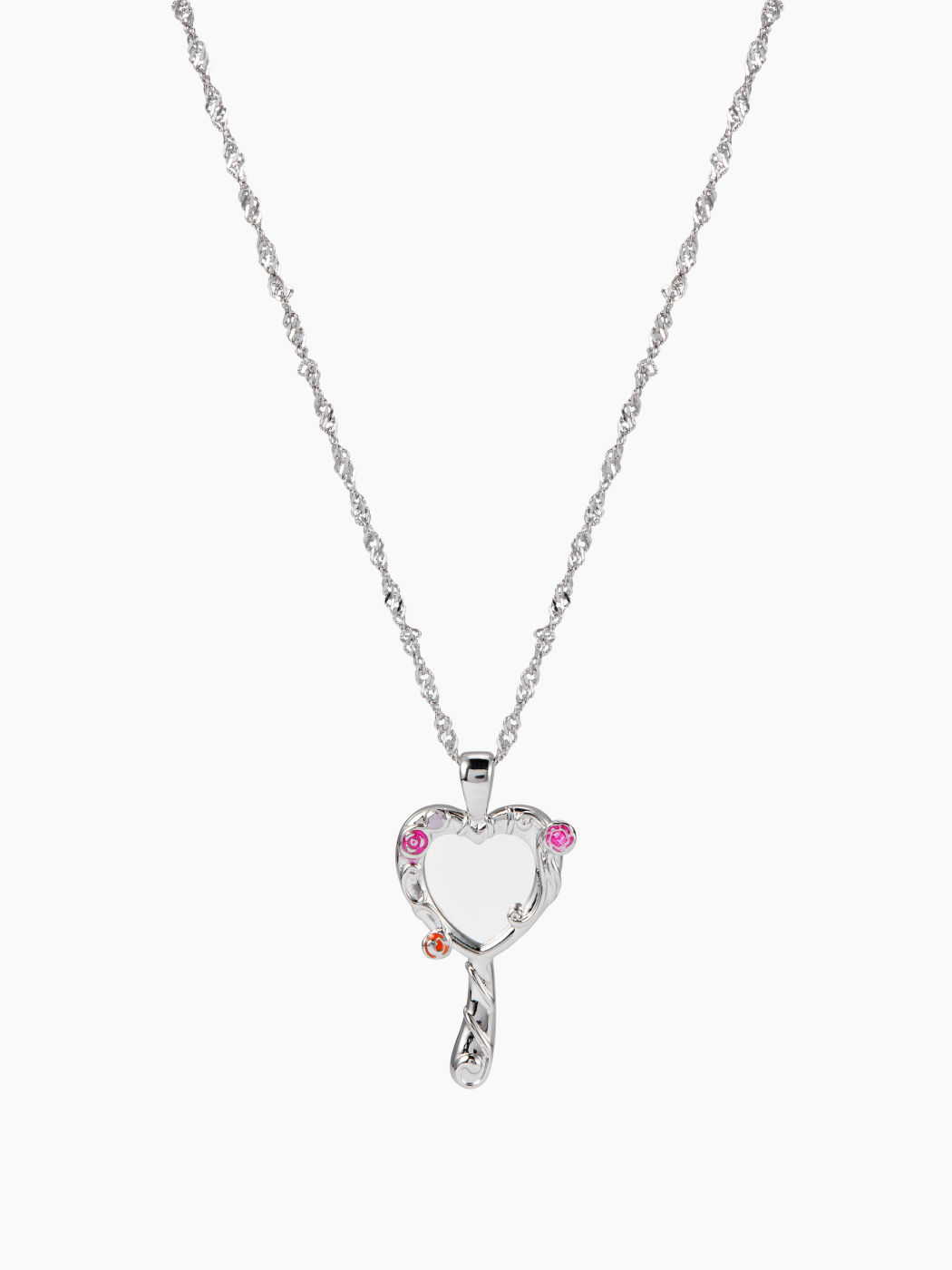 HEART MIRROR PENDANT NECKLACE