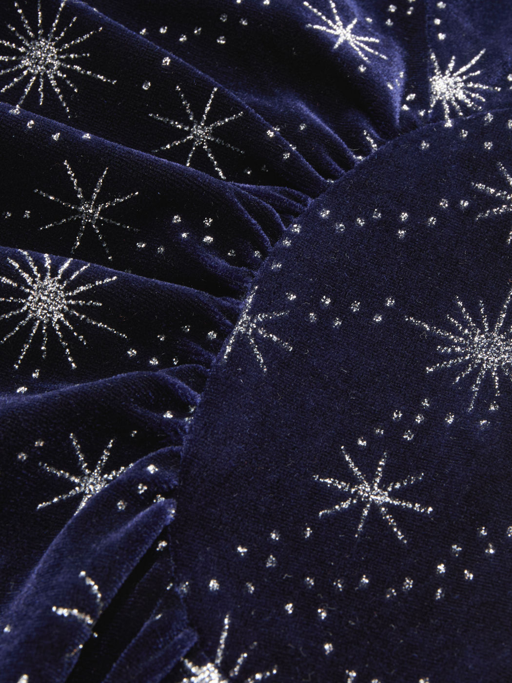 Samt Sweetheart Sternen-Glitzer Kurzes Kleid