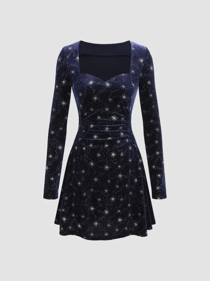slim fit dress slacks Sassy Shortcake Stargirl Sequin Dress main image 0
