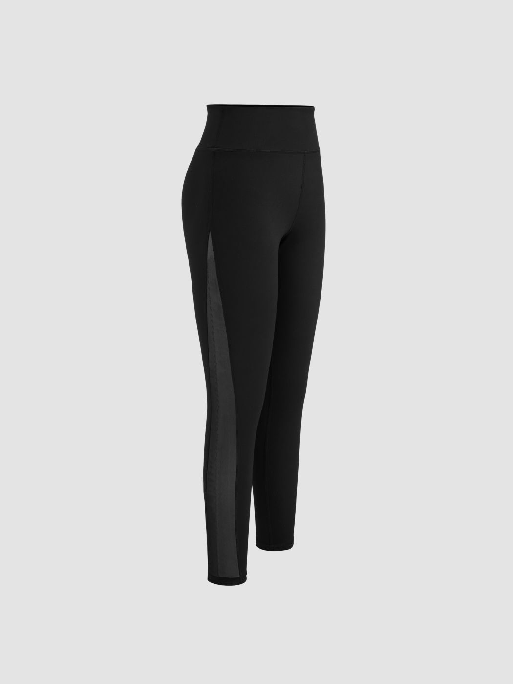 CIDERAIRY™ Leggings a vita media con tasca posteriore in rete a contrasto