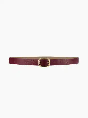 CROCODILE PRINT BUCKLE BELT