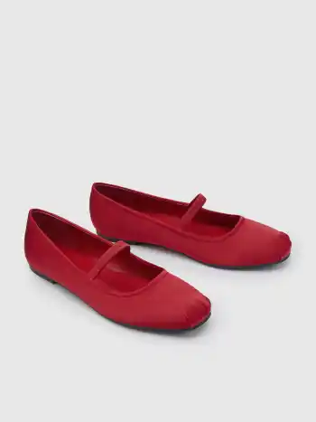 Klassische Square Toe Einzelriemen Ballett Mary Jane Schuhe