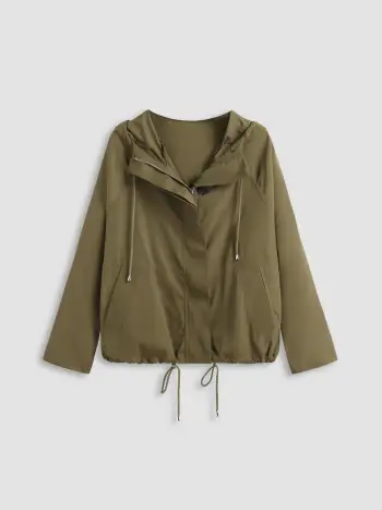 Woven Zip Through Color Block Windbreaker For School Daily Casual Gym/Sports Outdoor Running