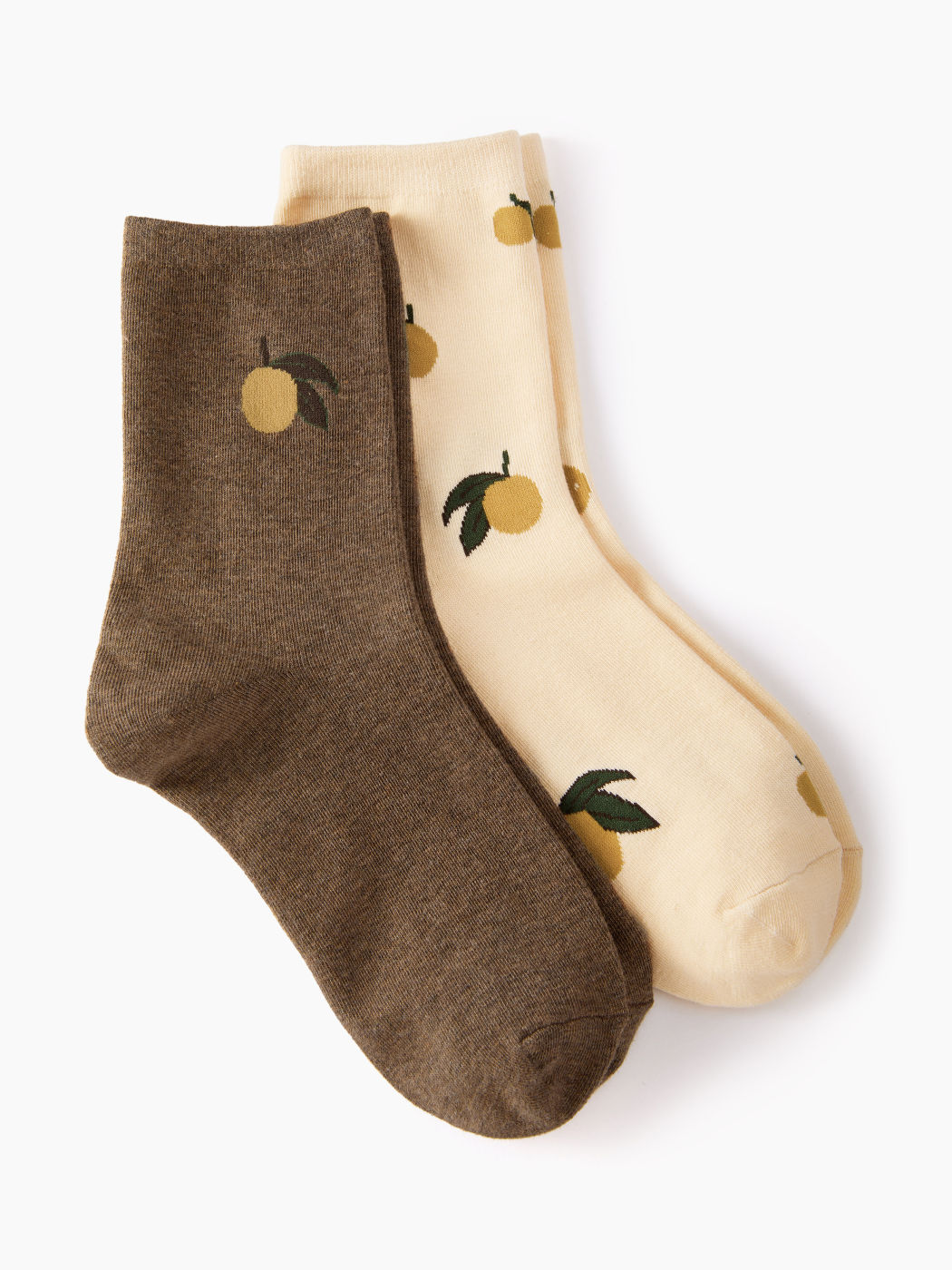 2 PAIRS FRUIT CREW SOCKS