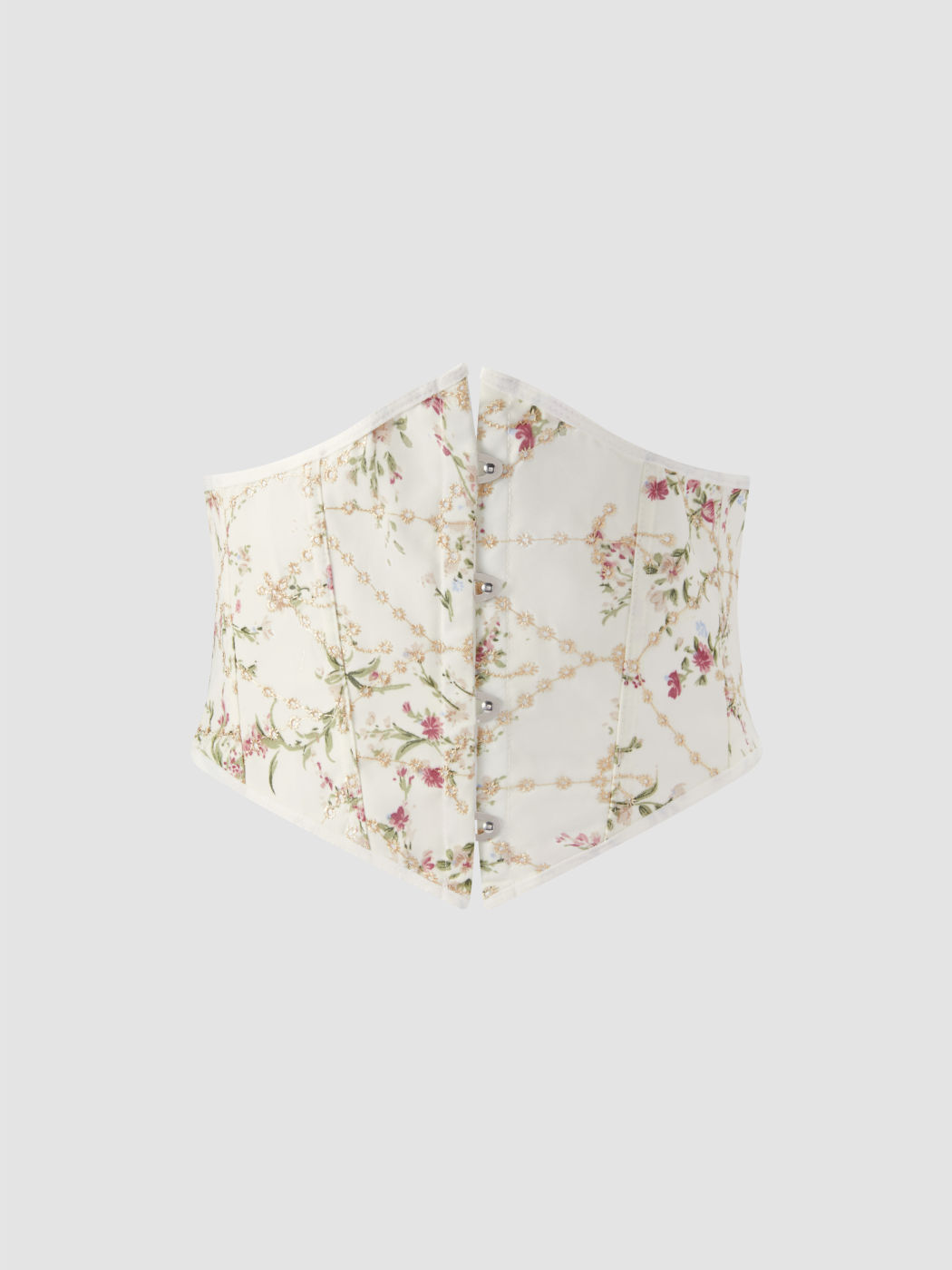 LACE UP FLORAL CORSET BELT