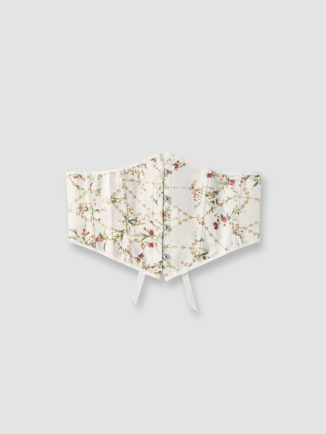 LACE UP FLORAL CORSET BELT