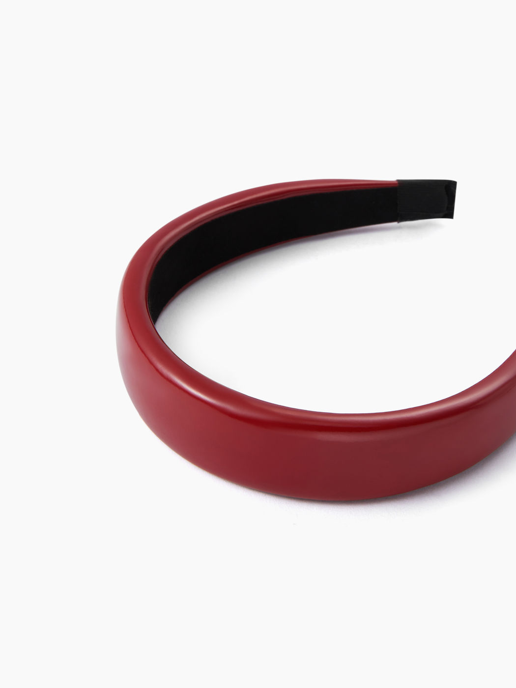 SOLID FAUX PATENT LEATHER HEADBAND