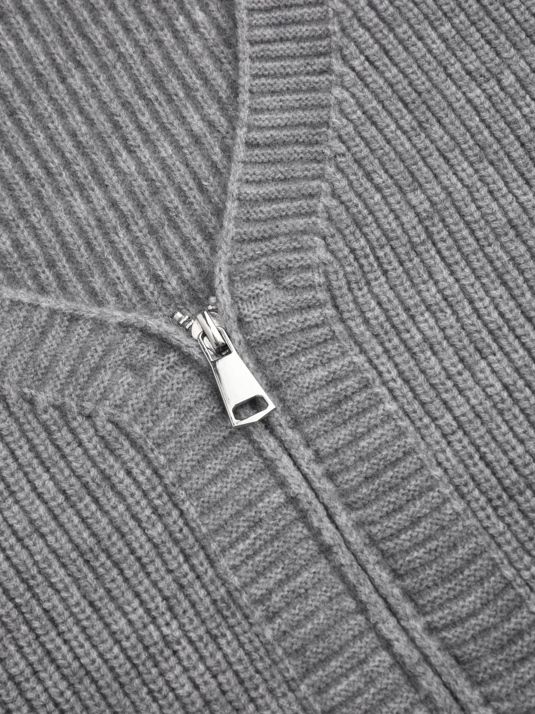V-neck Zip Up Cardigan