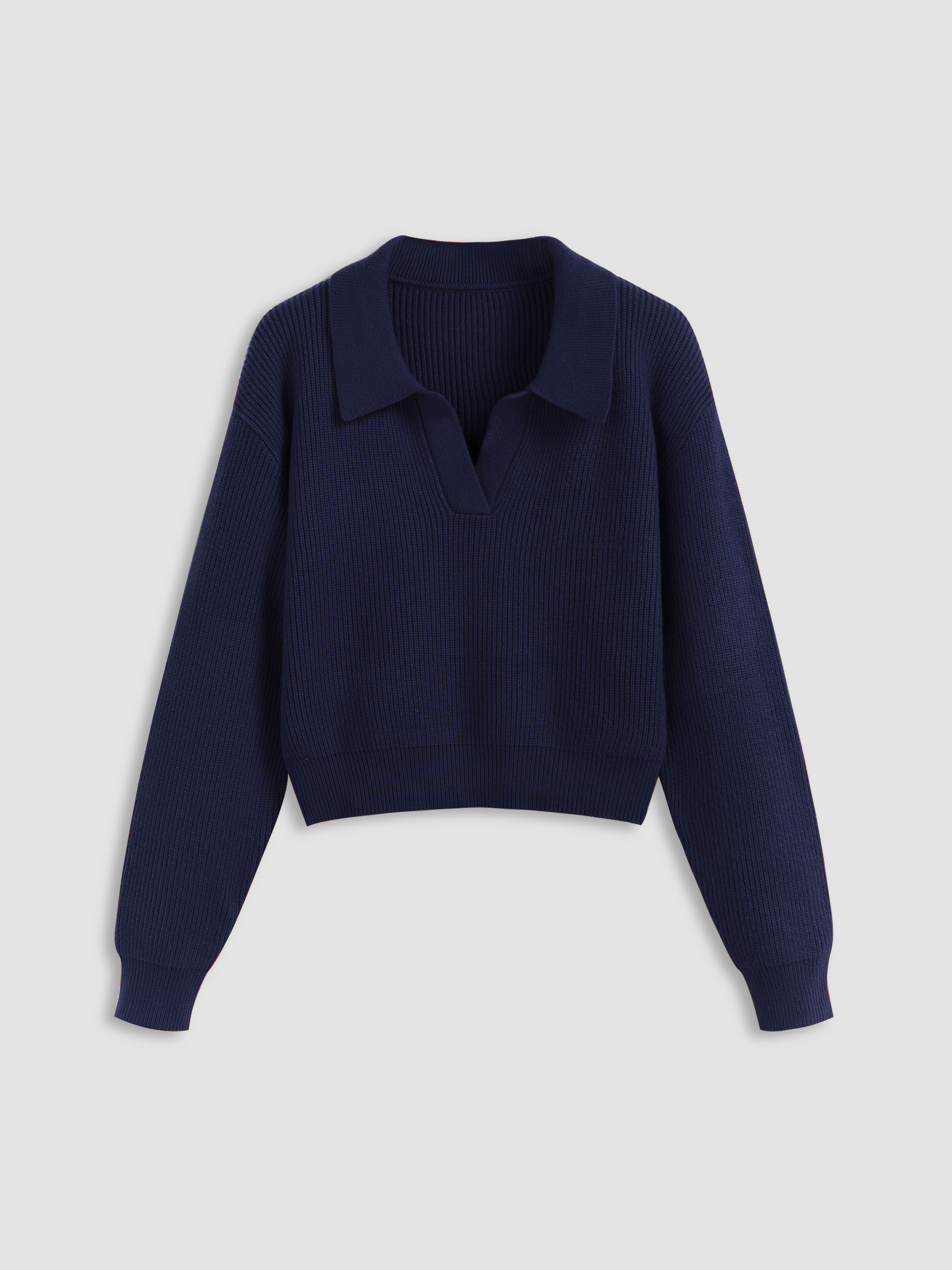 Fall Cardigan Fall Sweater Knit Fabric Solid Knit Polo