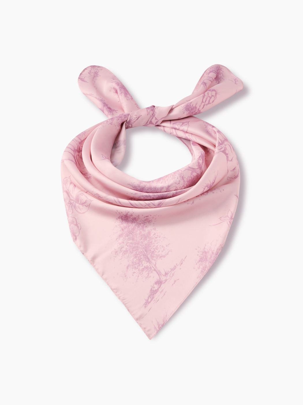 TOILE DE JOUY PATTERN SQUARE HEADSCARF