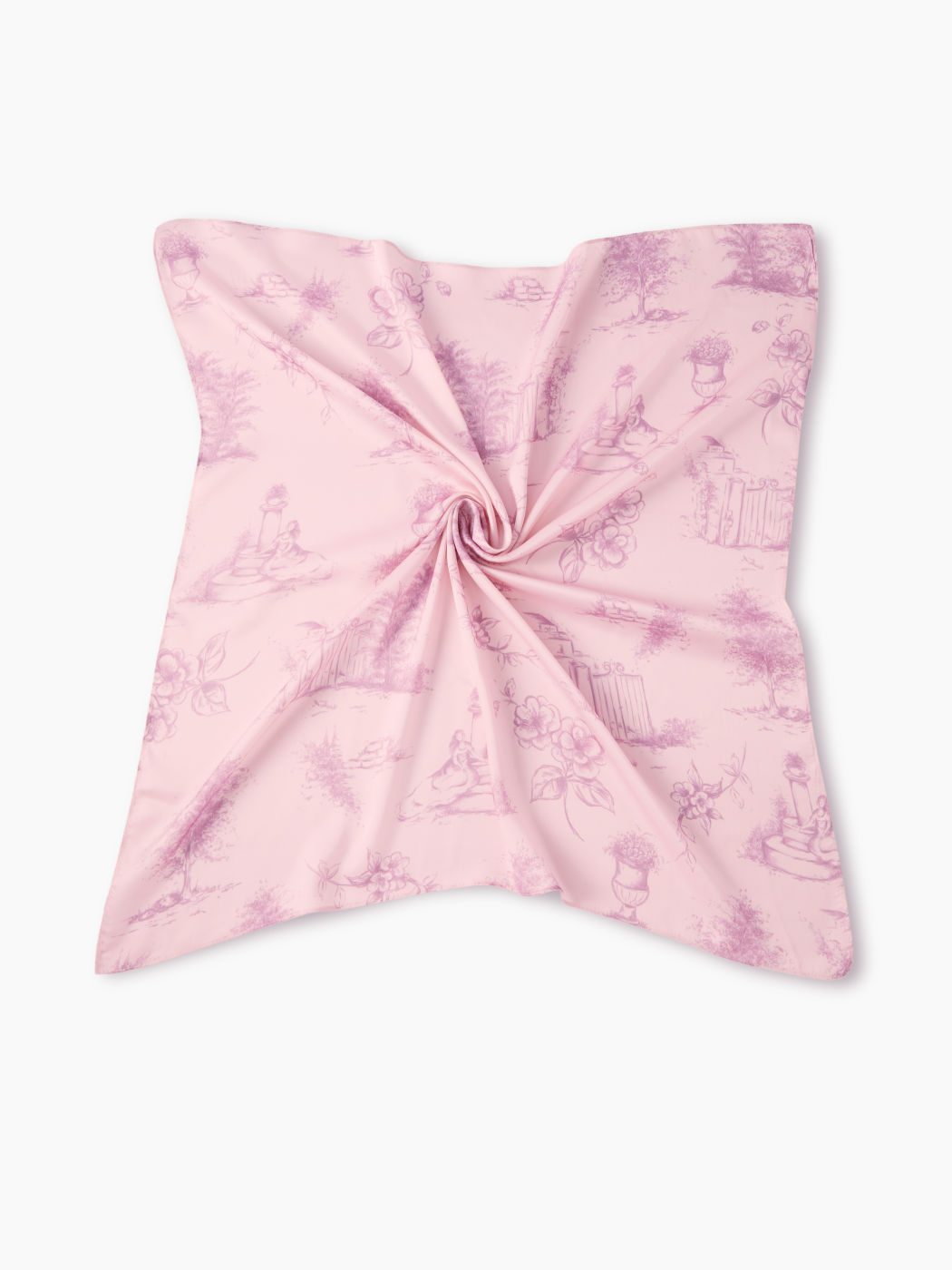 TOILE DE JOUY PATTERN SQUARE HEADSCARF