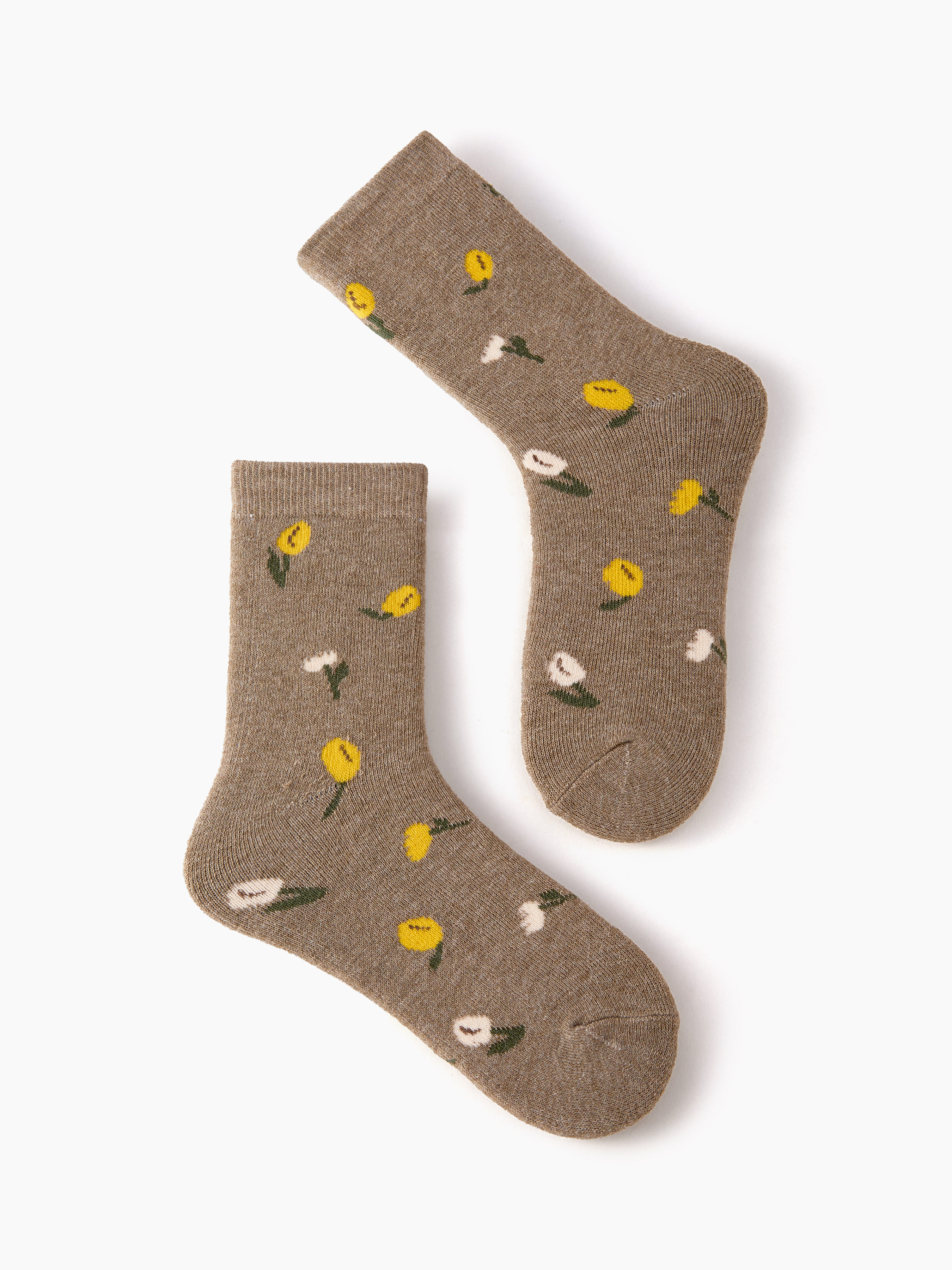 3 PAIRS FLOWER CREW SOCKS