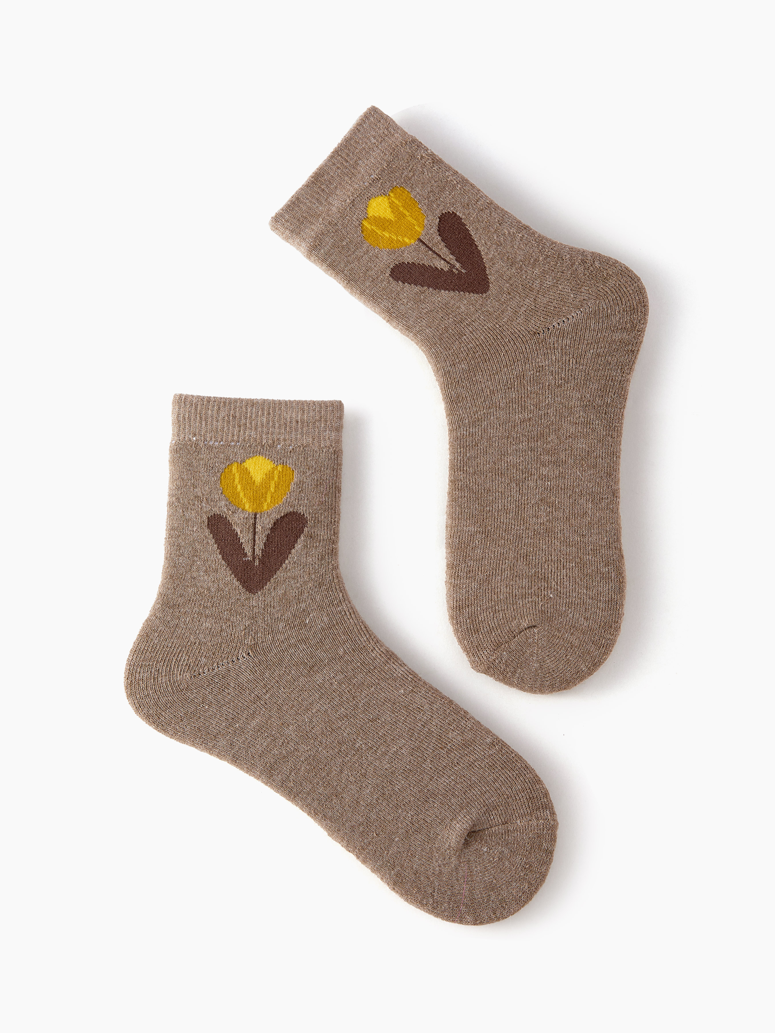 3 PAIRS FLOWER CREW SOCKS