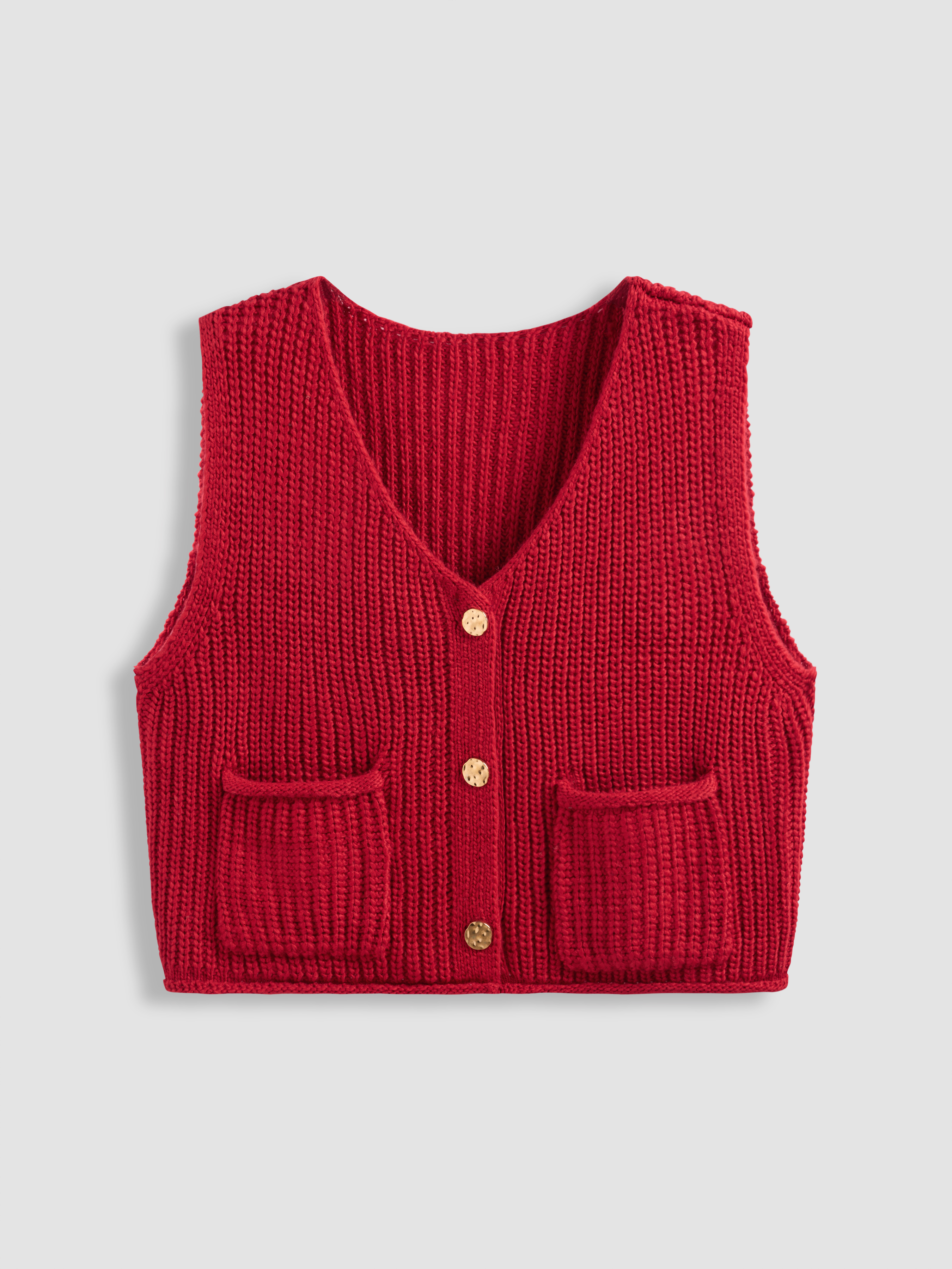 最終値下　gim context Knitted Plump Vest 最終値下 gim context Knitted Plump Vest - メルカリ