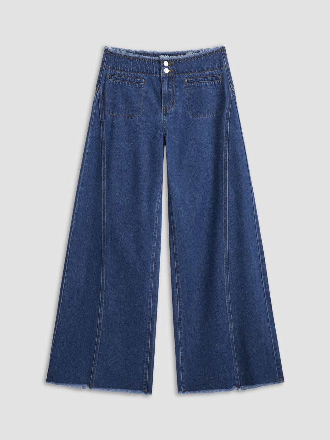 Denim Low Rise Solid Pocket Baggy Jeans