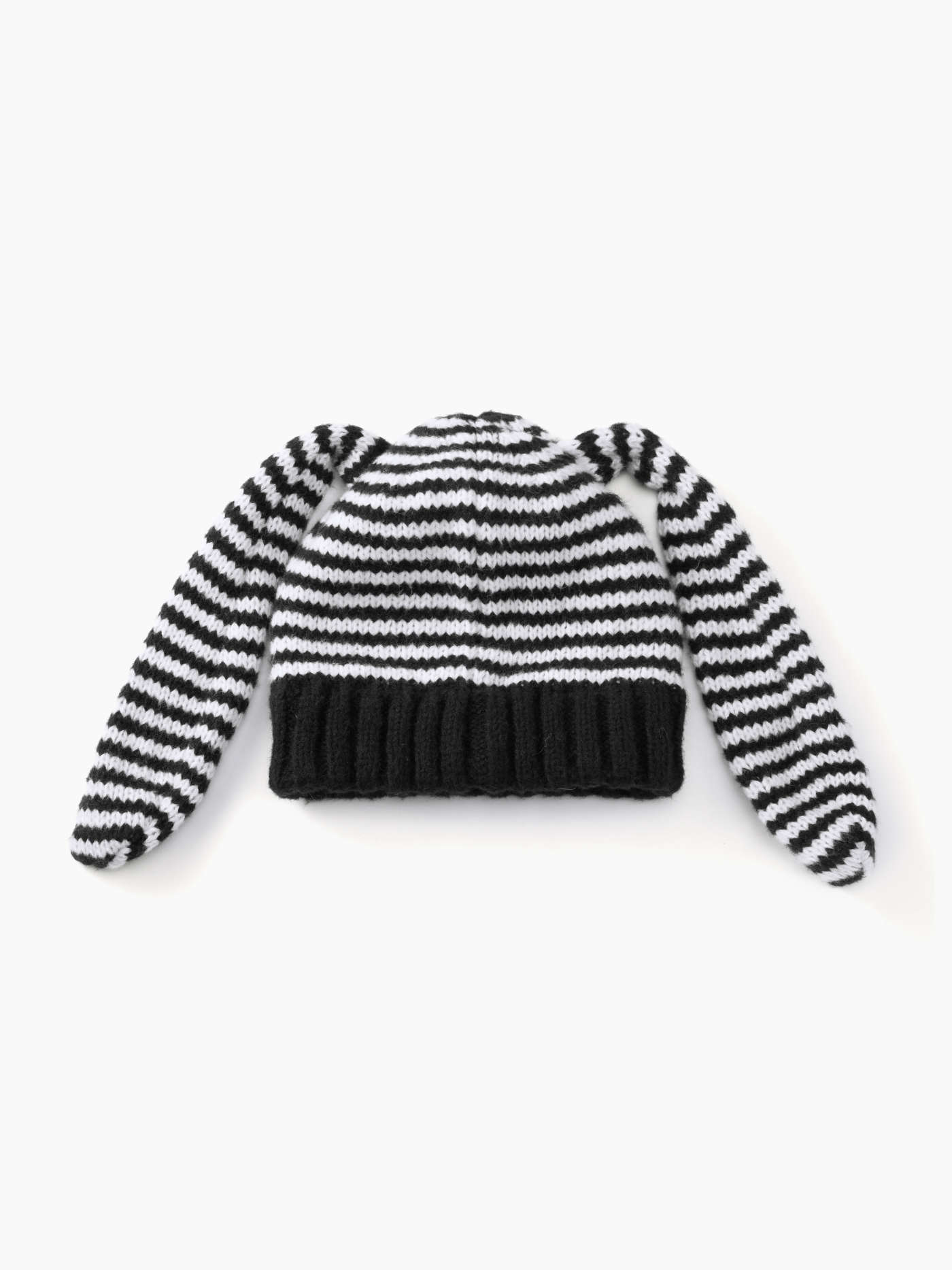 Gestreifte Hasenohren Strickmütze Hut