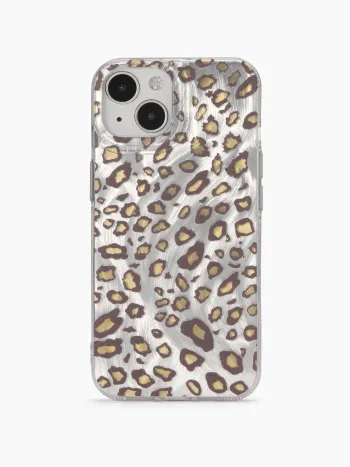 Coque de téléphone imprimé léopard