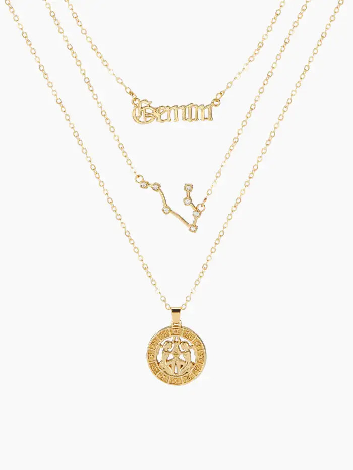 Alloy CONSTELLATION LAYERED PENDANT NECKLACE For School Daily