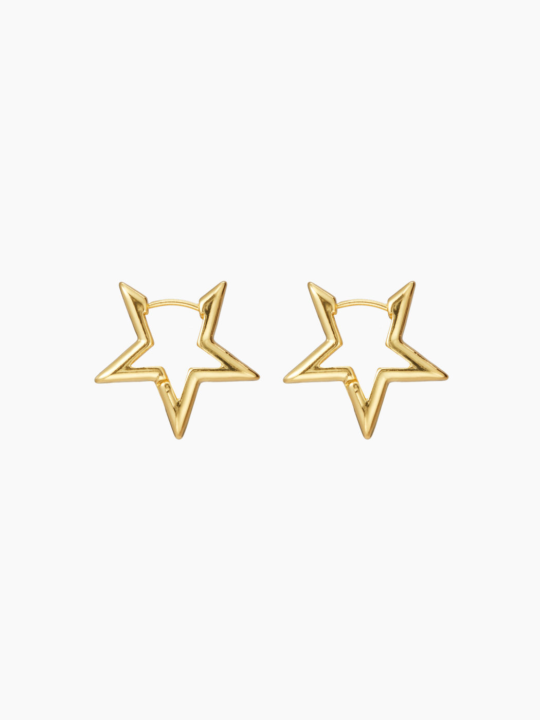 STAR HOOP EARRINGS