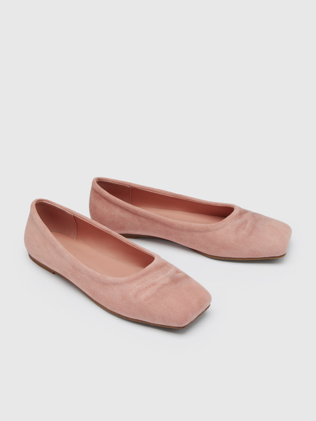 EMBOSSED BOWKNOT SUEDE MARY JANE FLATS