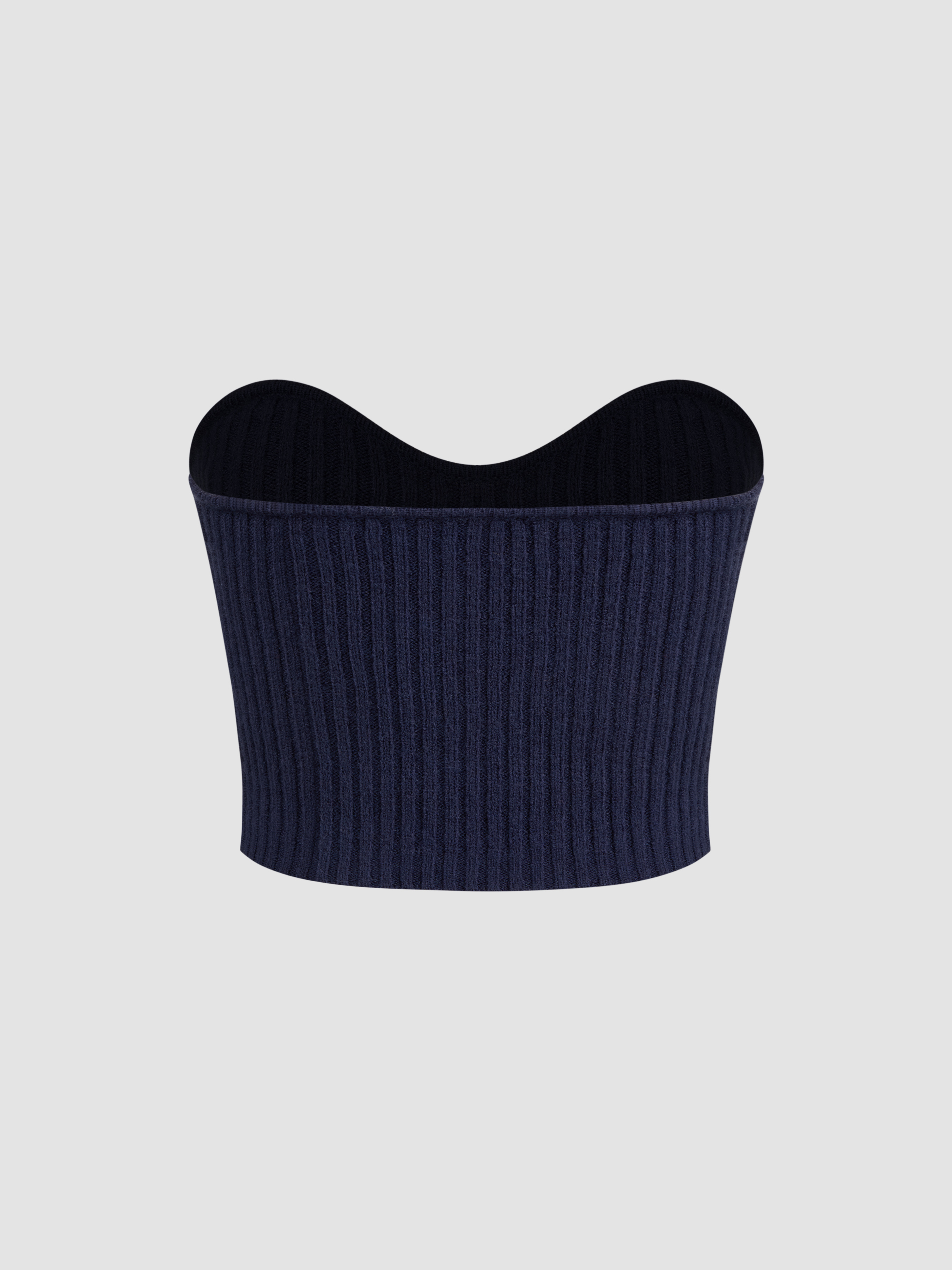 【2plan】Superbee Rib Long Sleeve Knit Supreme Long Sleeve Ribbed Knit Striped Sweater Blue Red