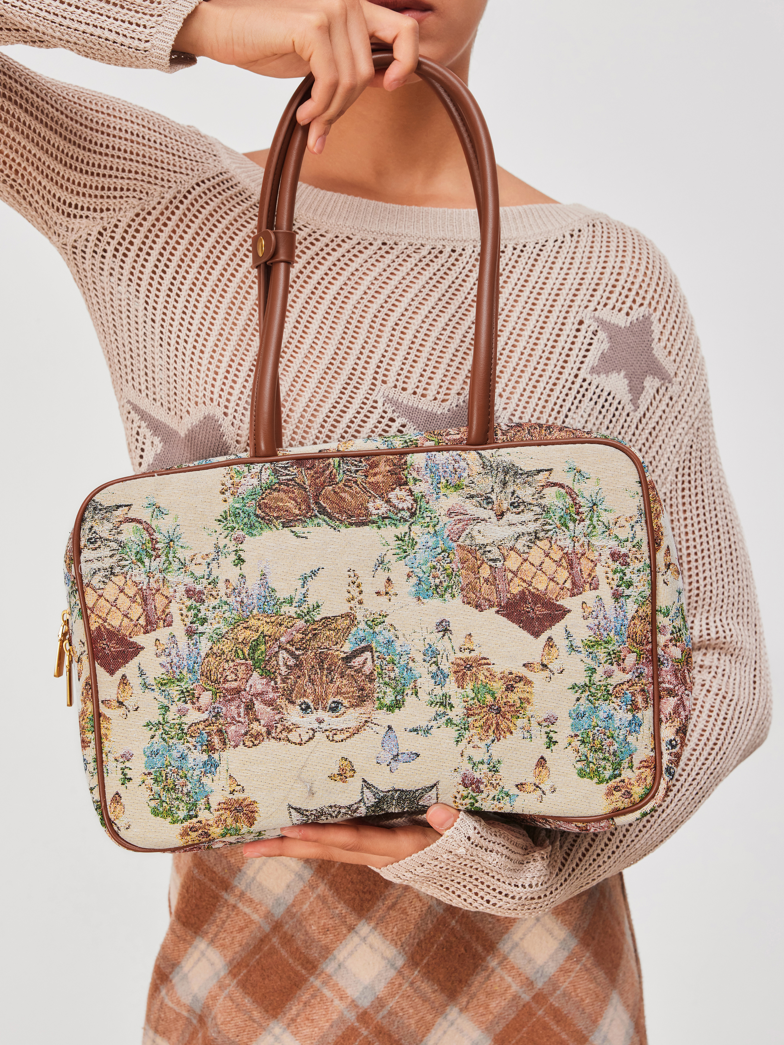 『Cider』TWO-TONE CRAB WOVEN SHOULDER BAG 1745819894000-e7kHdP.jpg