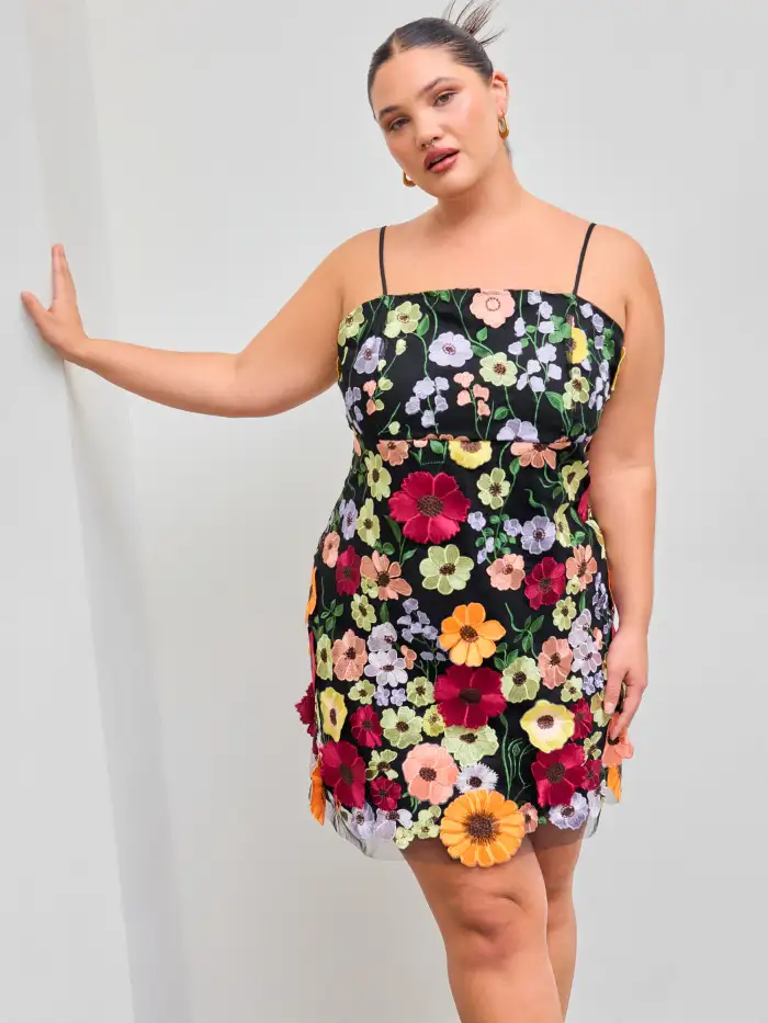green emerald velvet dress Women's Althea A-Line Sleeveless Jacquard Mini Dress XS/S/M/L/XL Vanilla Mean Blvd Vanilla / M main image 0