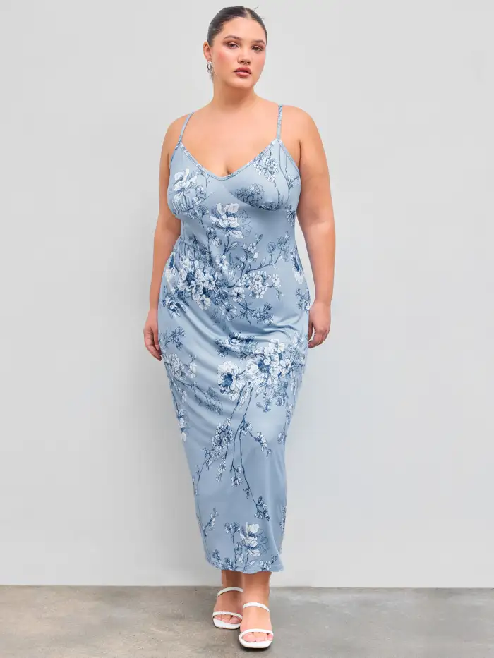 cami jersey dress Superdry Maxi Jersey Cami Sleeveless Long Dress Grey S Woman