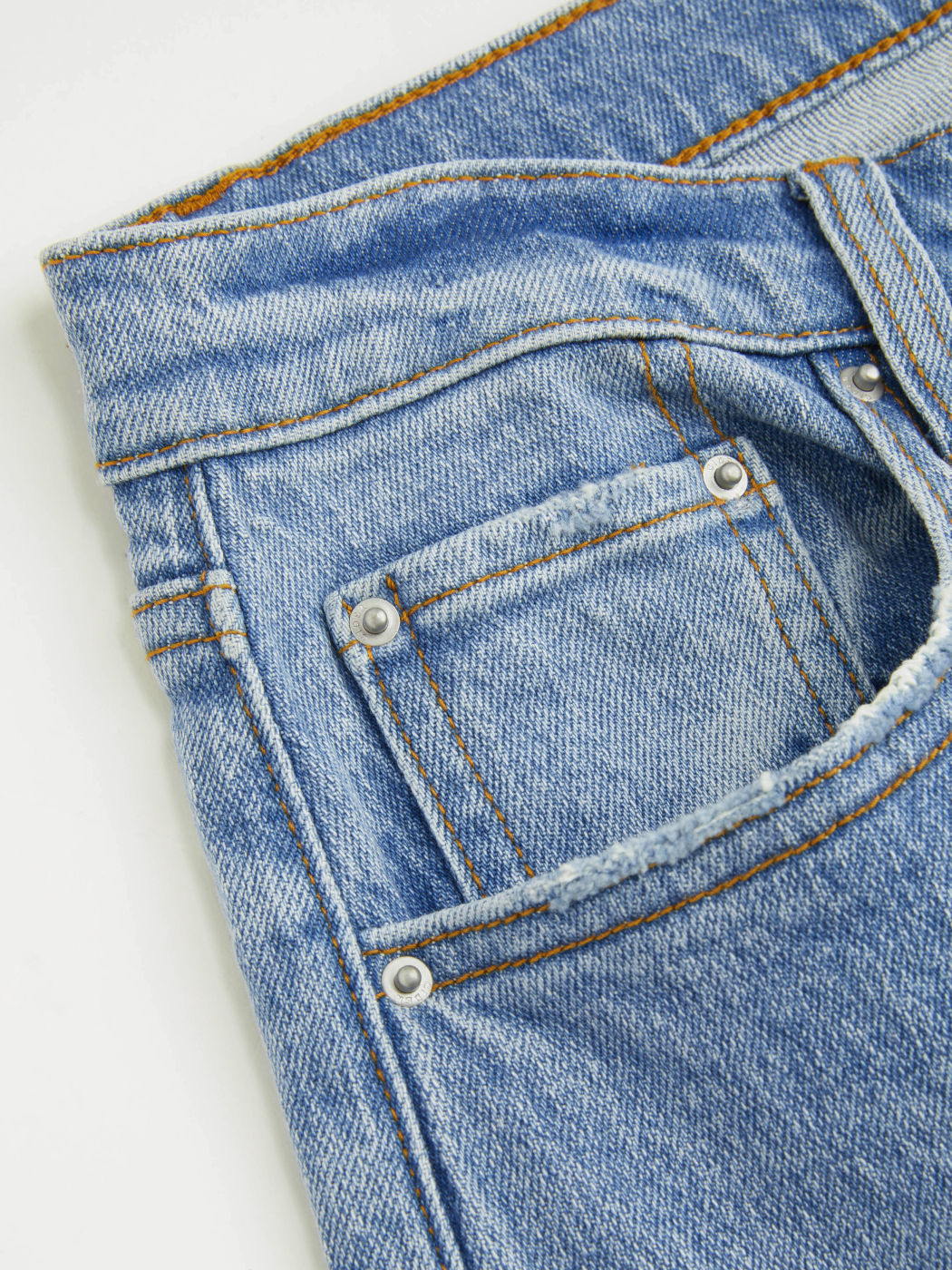 Cider Stretch Denim Low Rise Solid Pocket Straight Leg Jeans