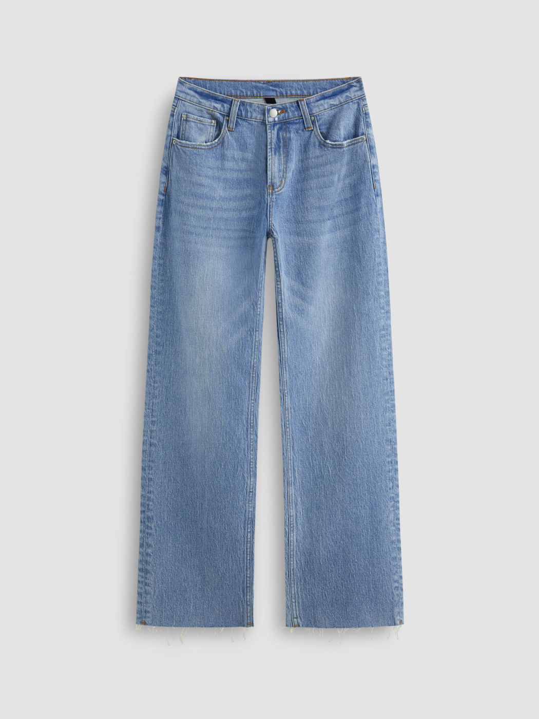Cider Stretch Denim Low Rise Solid Pocket Straight Leg Jeans