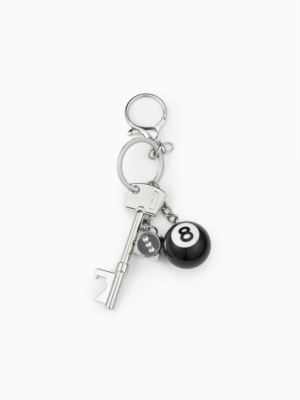 8 BALL & KEY & DICE SCHLÜSSELANHÄNGER