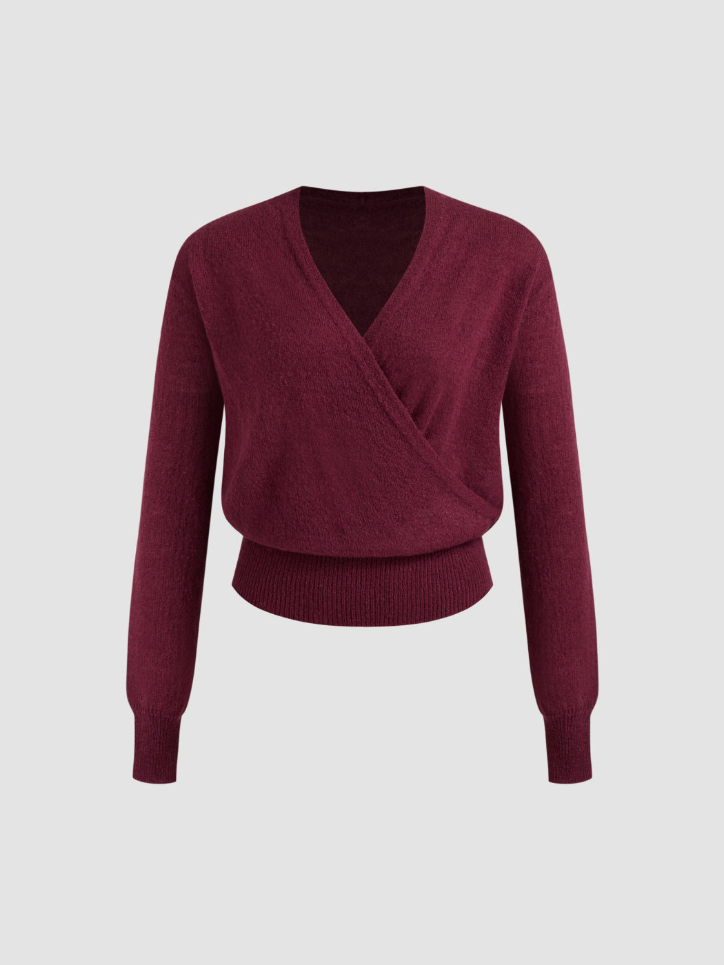 Knitted Solid Long Sleeve Top