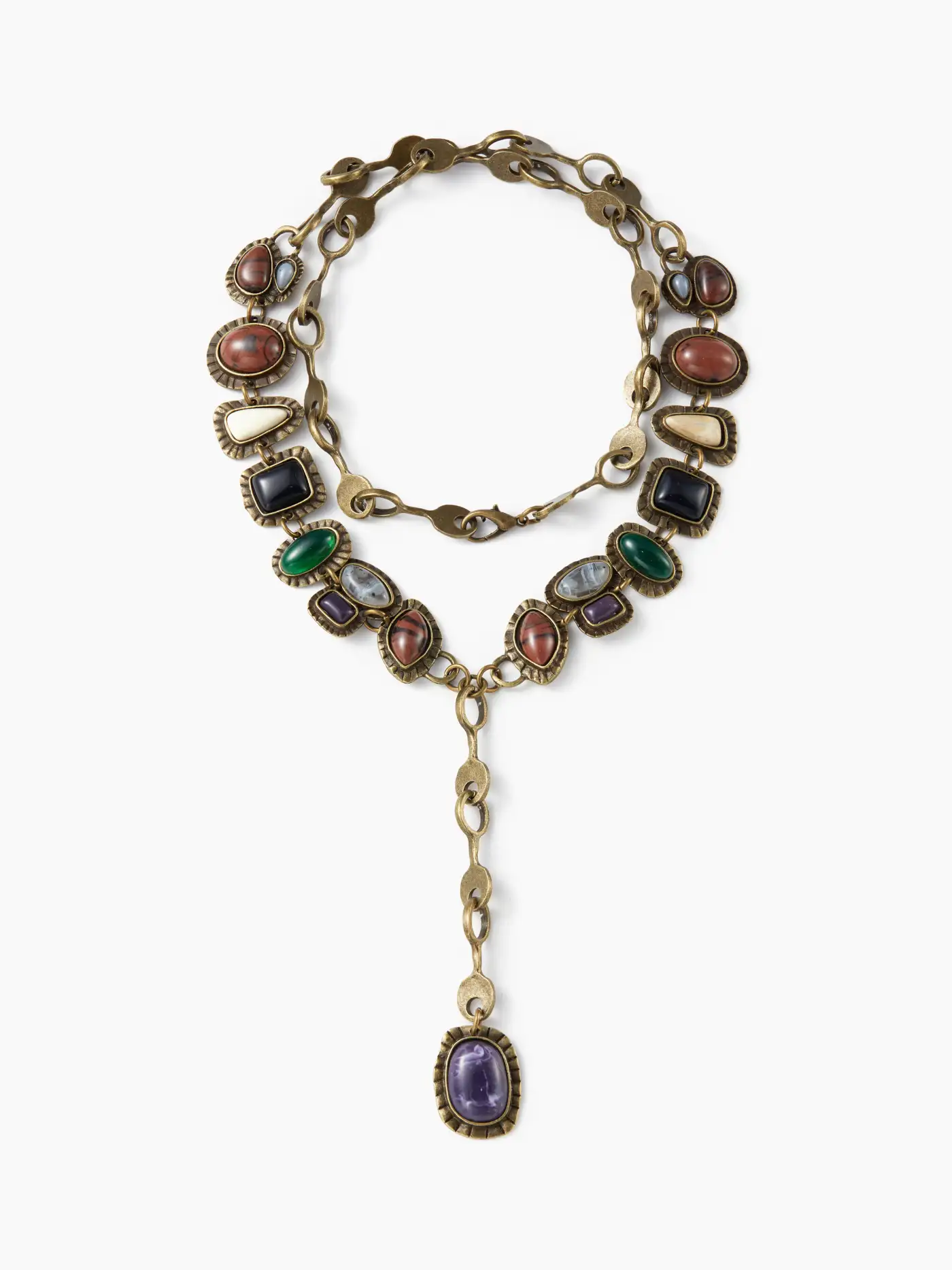 STONE Y-SHAPED NECKLACE