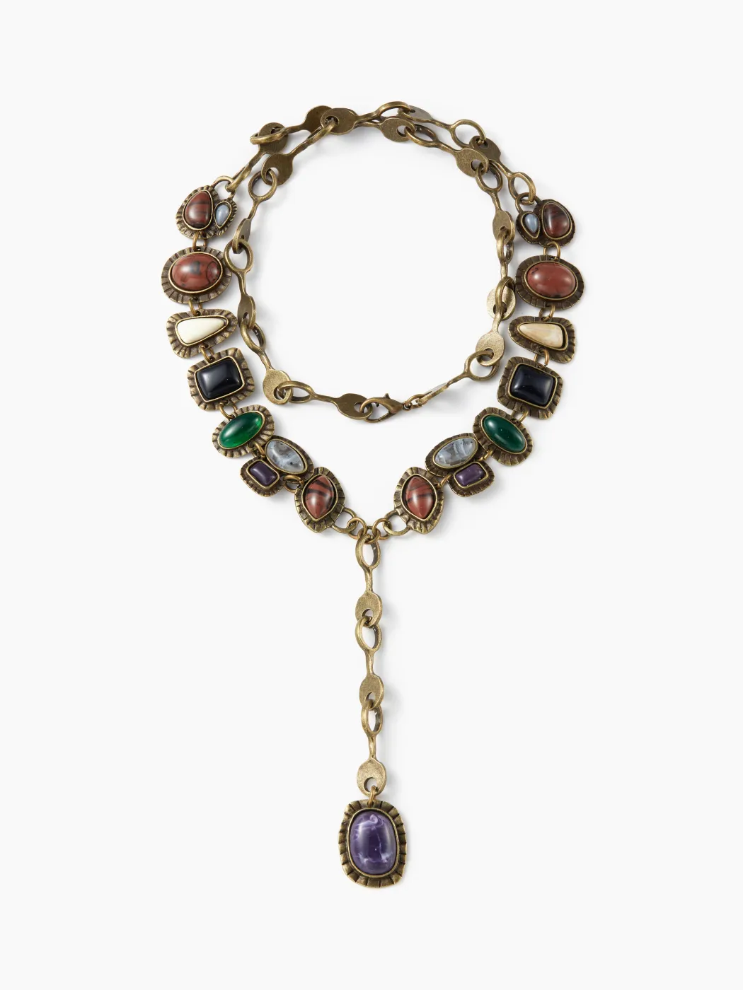 STONE Y-SHAPED NECKLACE