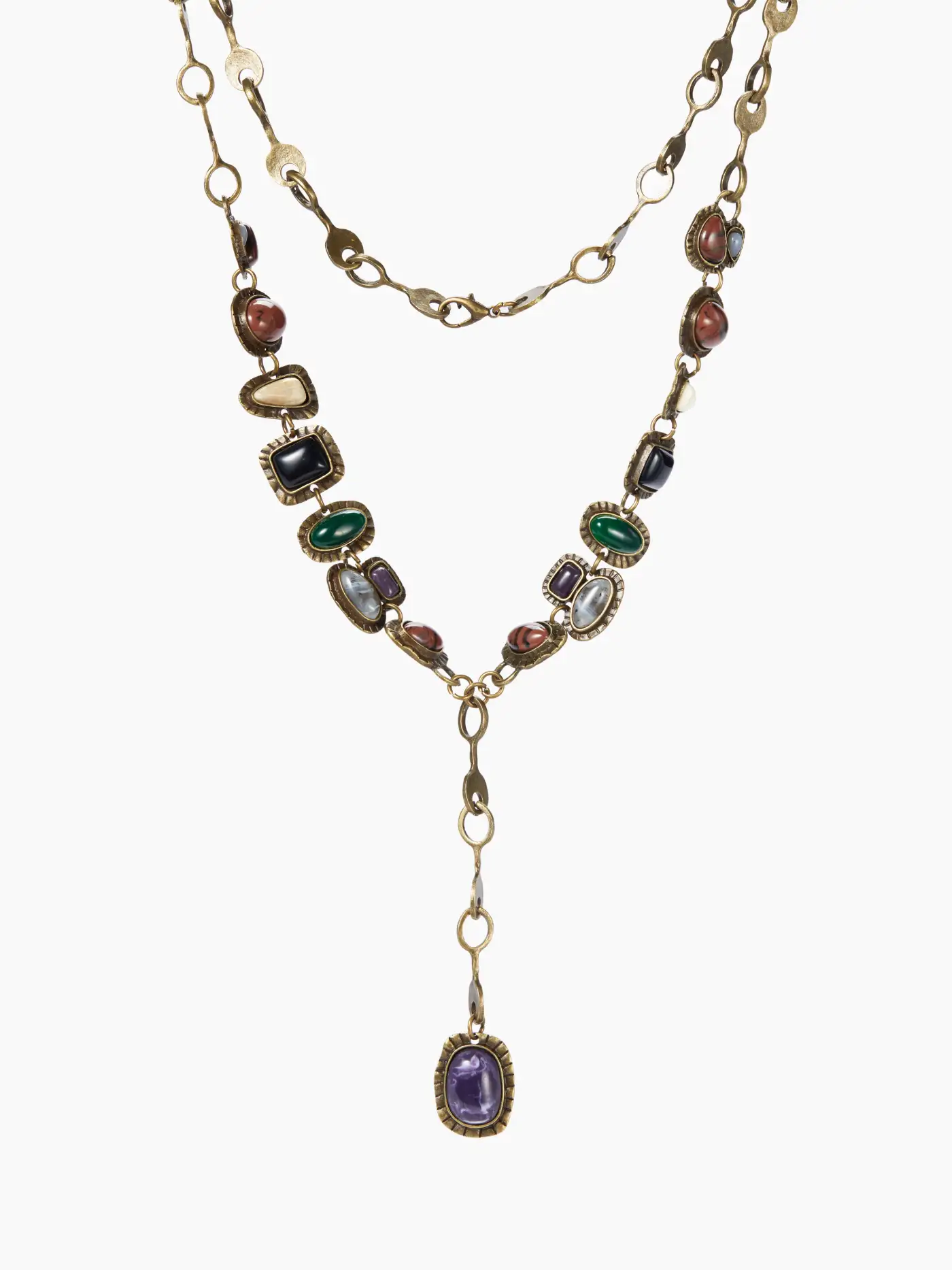 STONE Y-SHAPED NECKLACE