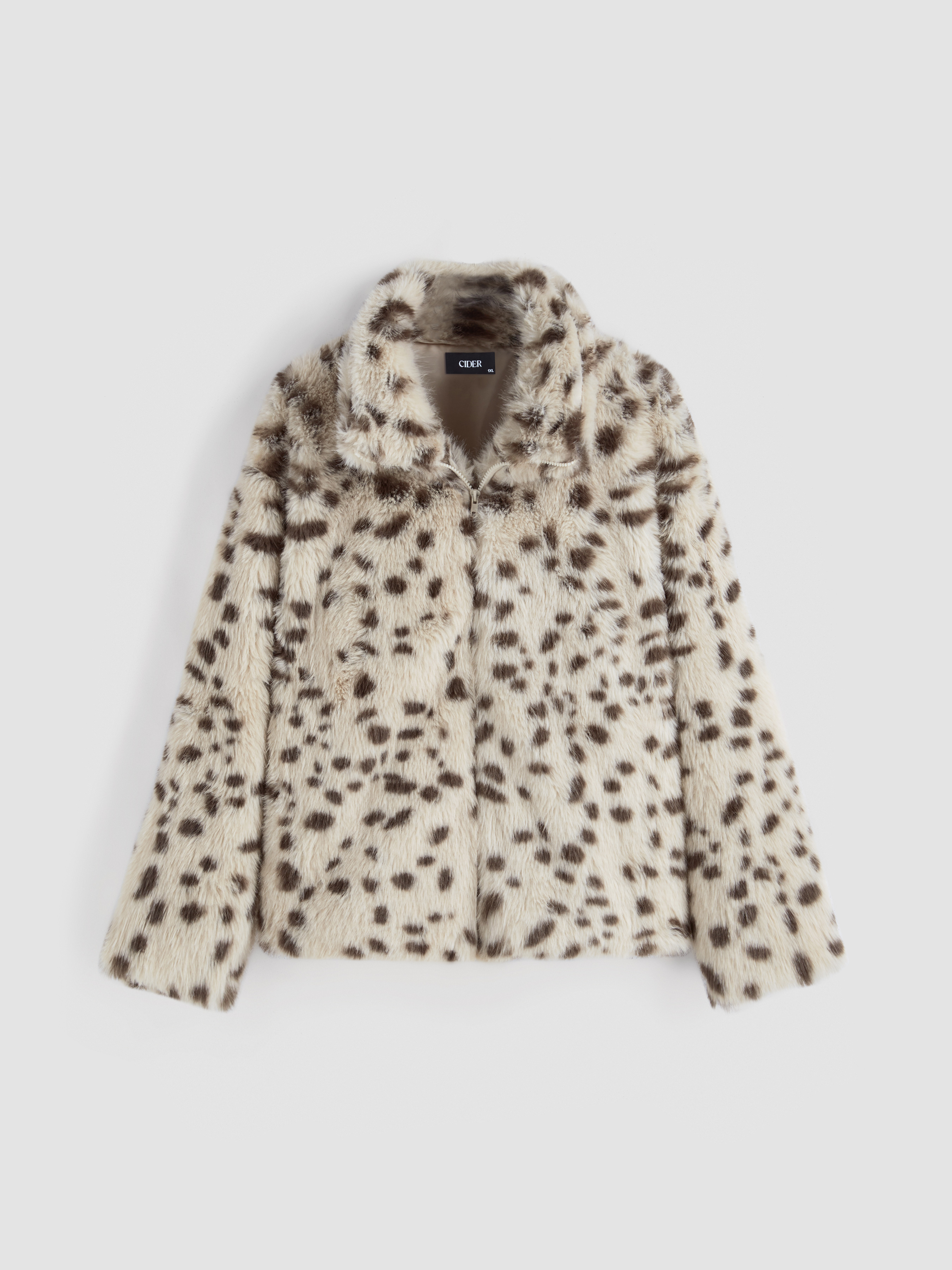 【PORTERNA】Baz Leopard Fleece Shearling Jacket Leopard Print Sherpa Jacket – Hazel and Layne