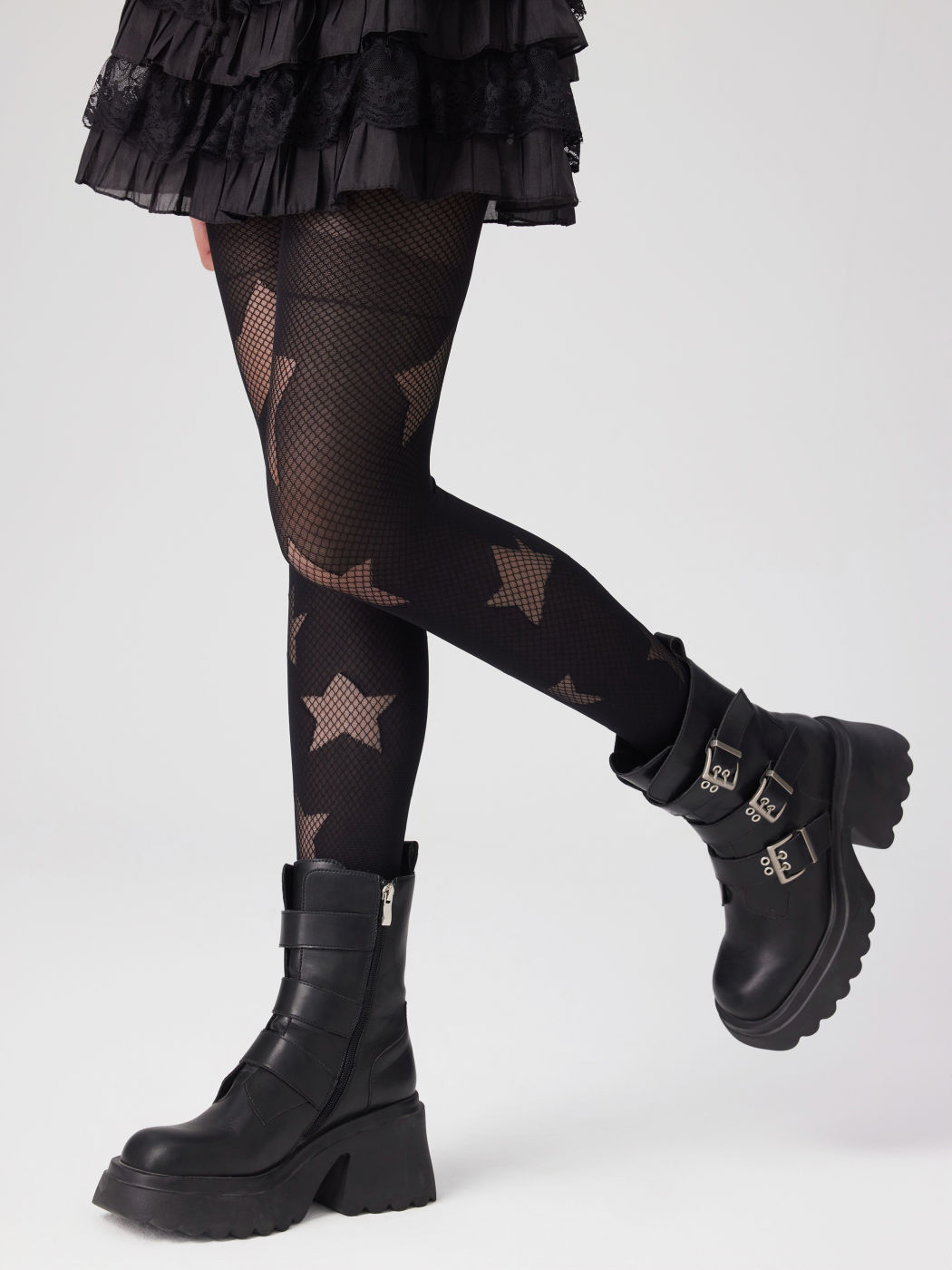 2PCS STAR FISHNET TIGHTS