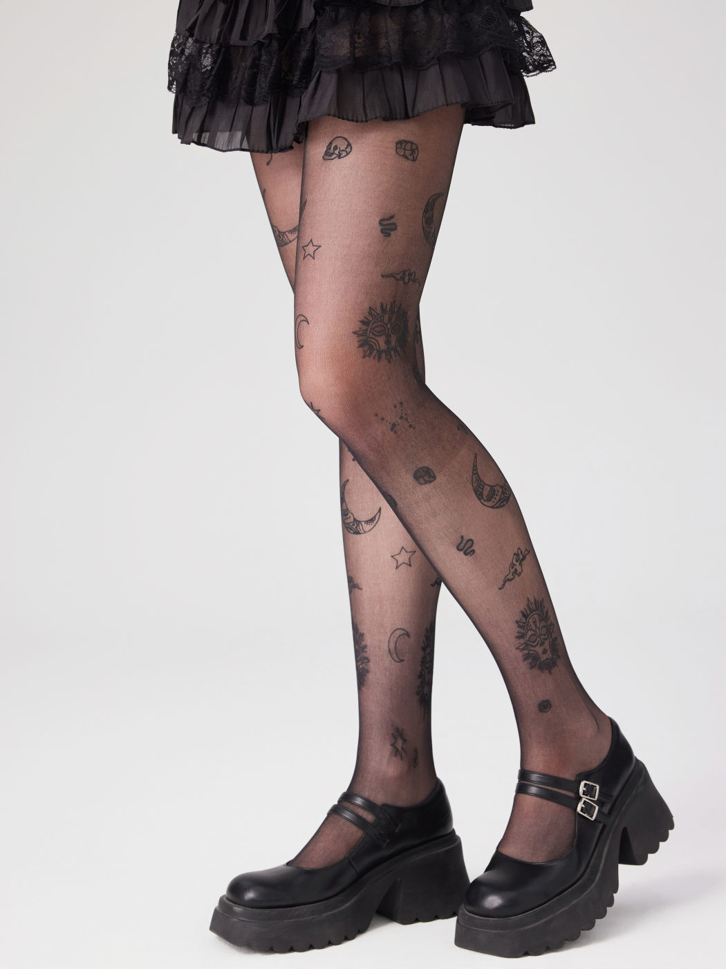 SUN & MOON & SKULL TIGHTS