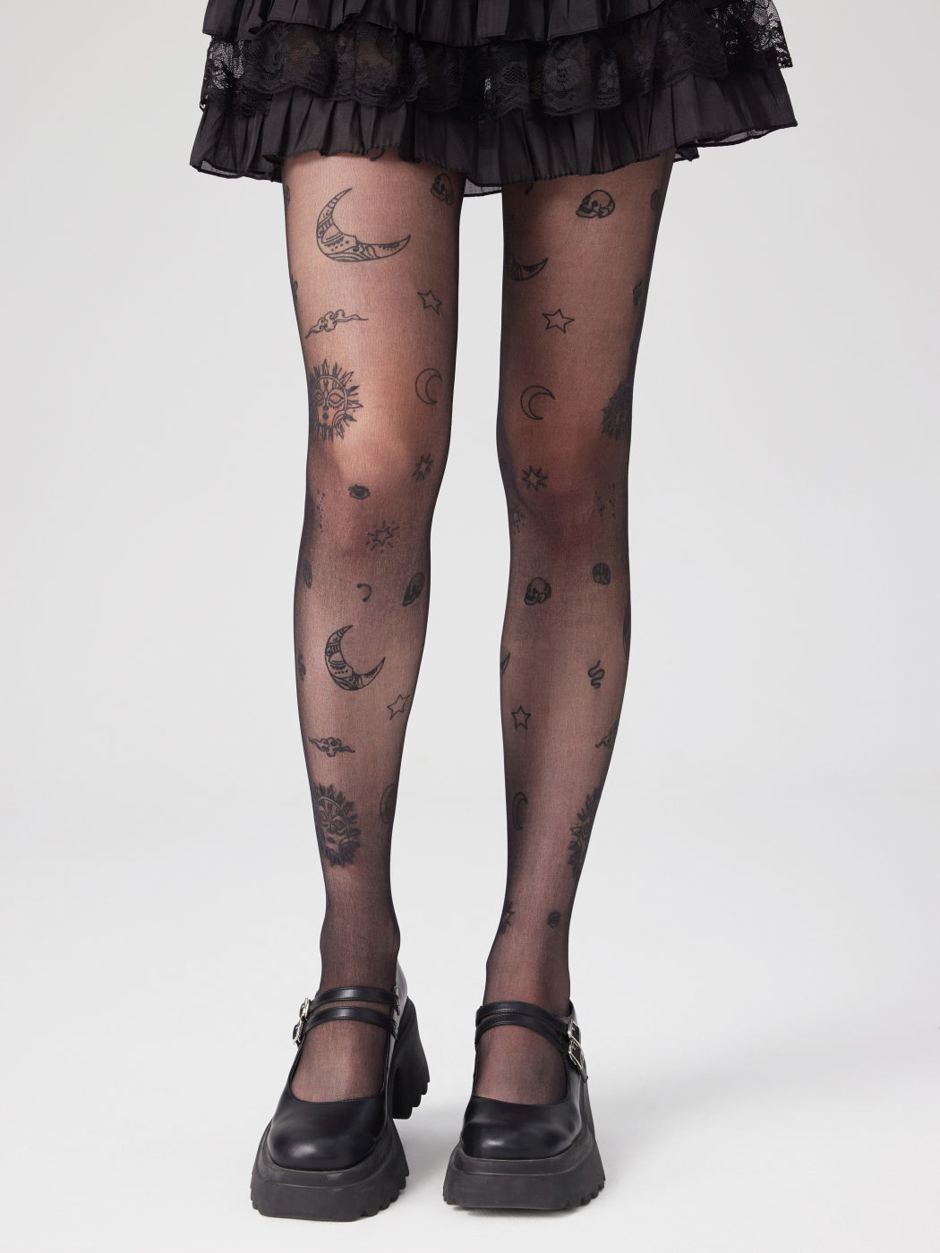 SUN & MOON & SKULL TIGHTS