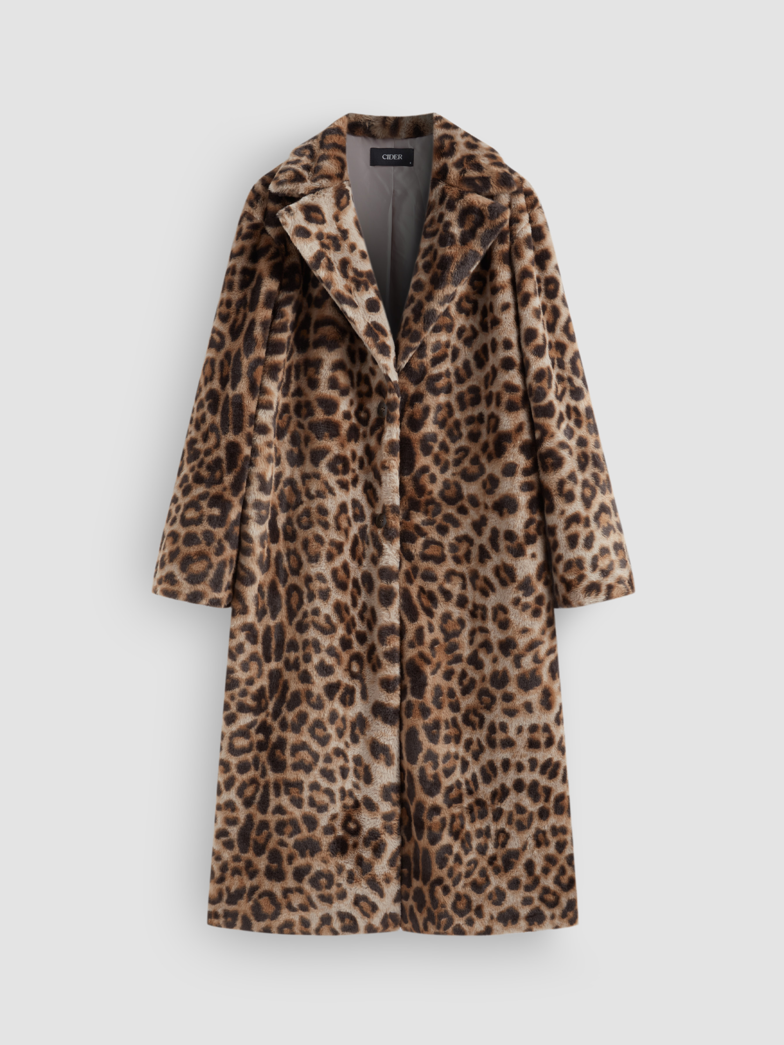 Faux Fur Faux Fur Double Breasted Coat For School Date