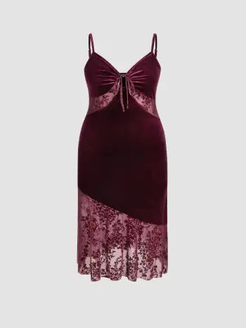 Woven Boat Neckline Leopard Print Mini Dress Curve & Plus