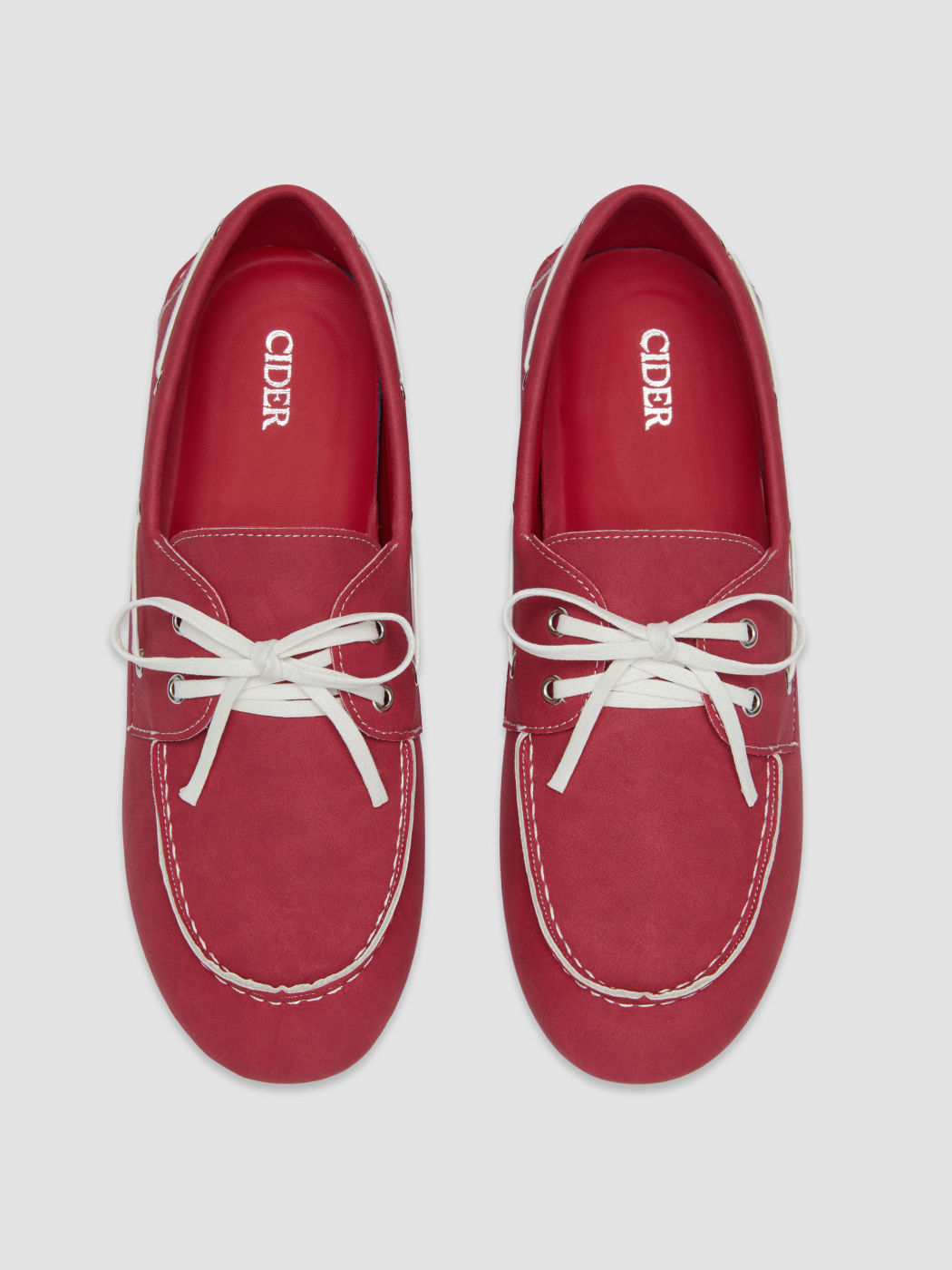 LACE-UP FAUX LEATHER SNEAKERS