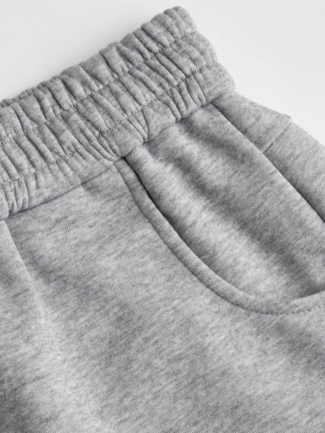 Terry Mid Rise Elastikbund Barrel-Leg Hosen