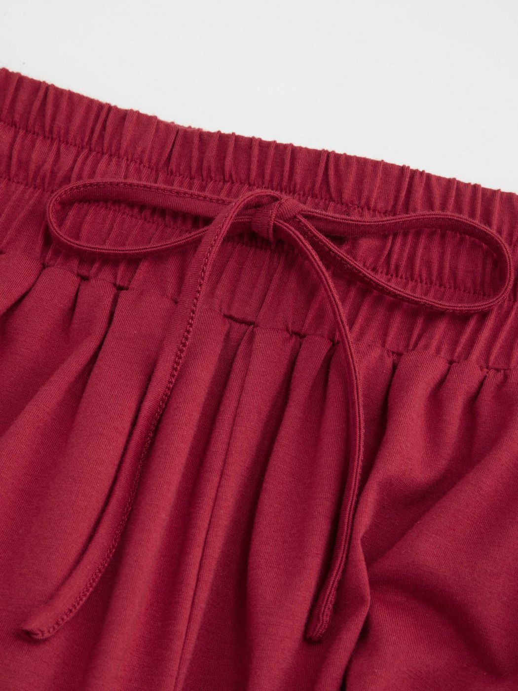 Solid Knotted Jersey Trousers Curve & Plus