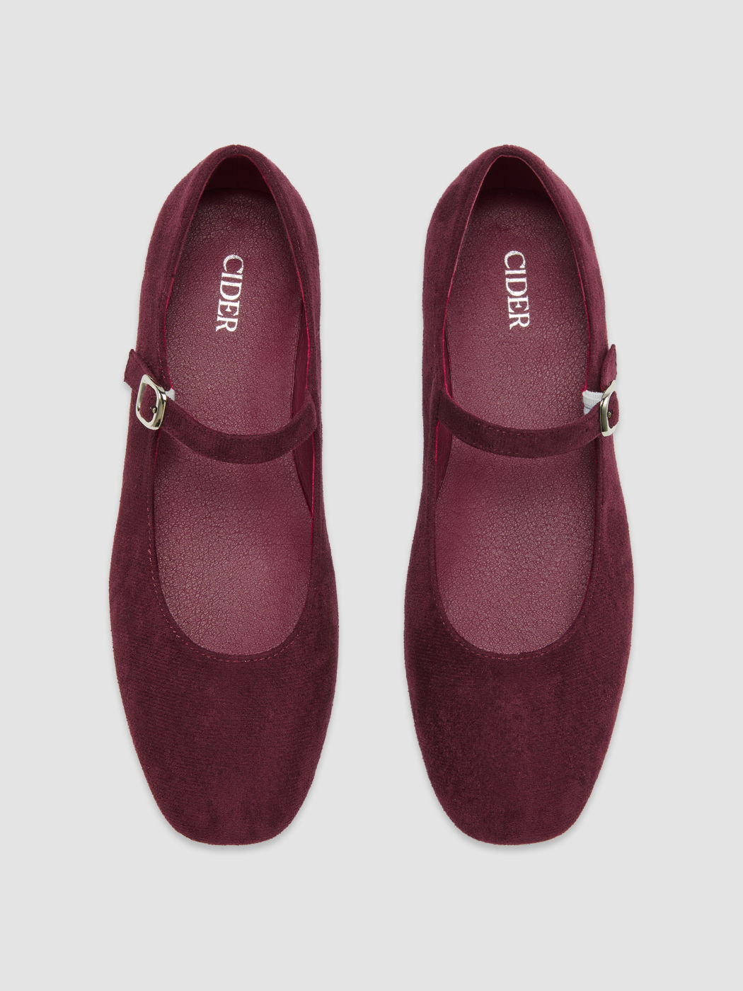 BUCKLE SUEDE MARY JANE FLATS